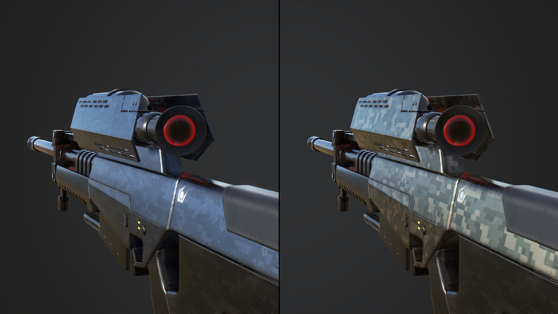 Combine Sniper Rifle from Half Life Low-poly 3D model_4