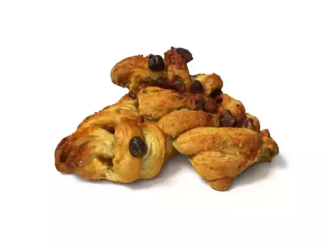 Danish Pastries 02 3D model