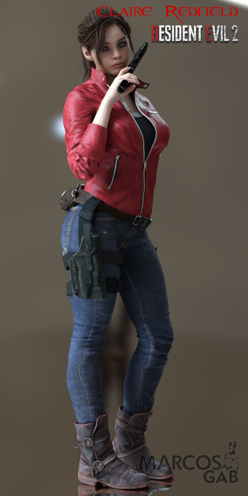 RE2R Claire Redfield for Genesis 8 Female 3D model_1