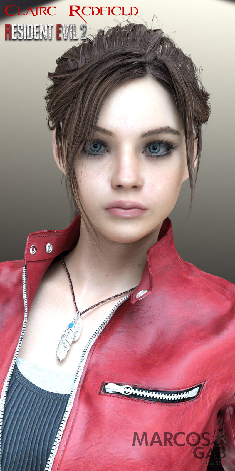 RE2R Claire Redfield for Genesis 8 Female 3D model_8