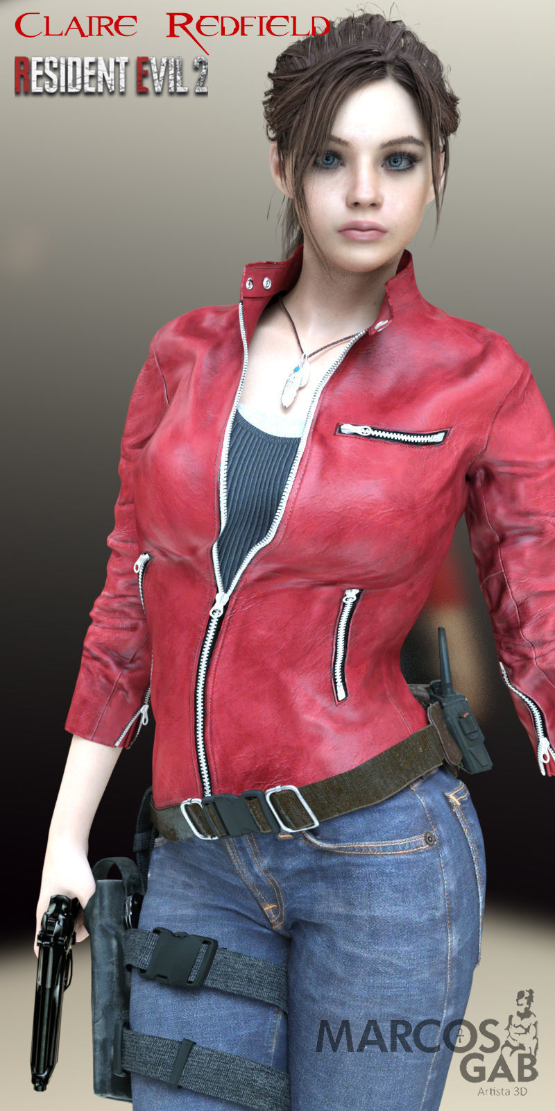 RE2R Claire Redfield for Genesis 8 Female 3D model_2