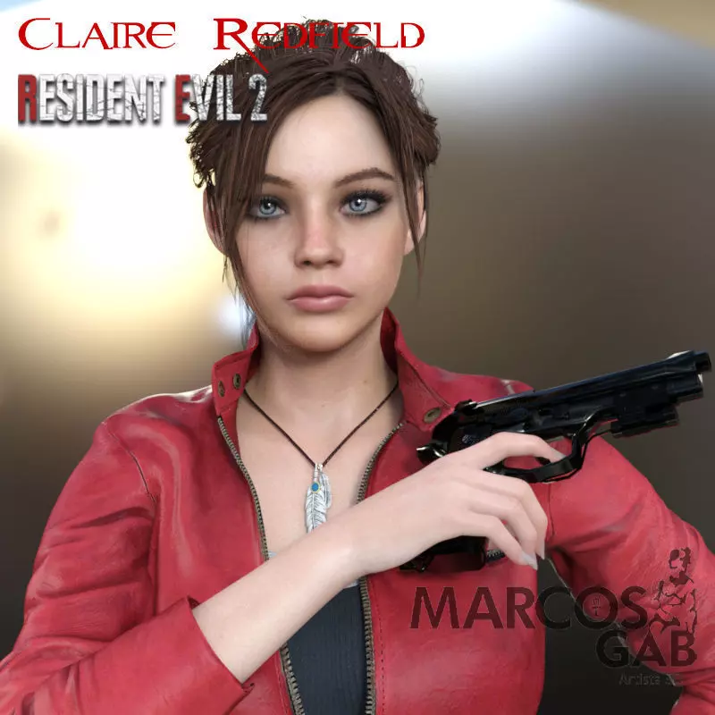 RE2R Claire Redfield for Genesis 8 Female 3D model_0