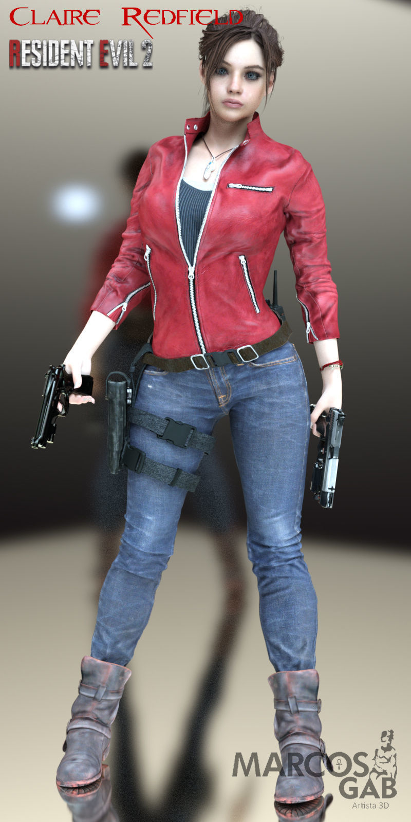 RE2R Claire Redfield for Genesis 8 Female 3D model_7