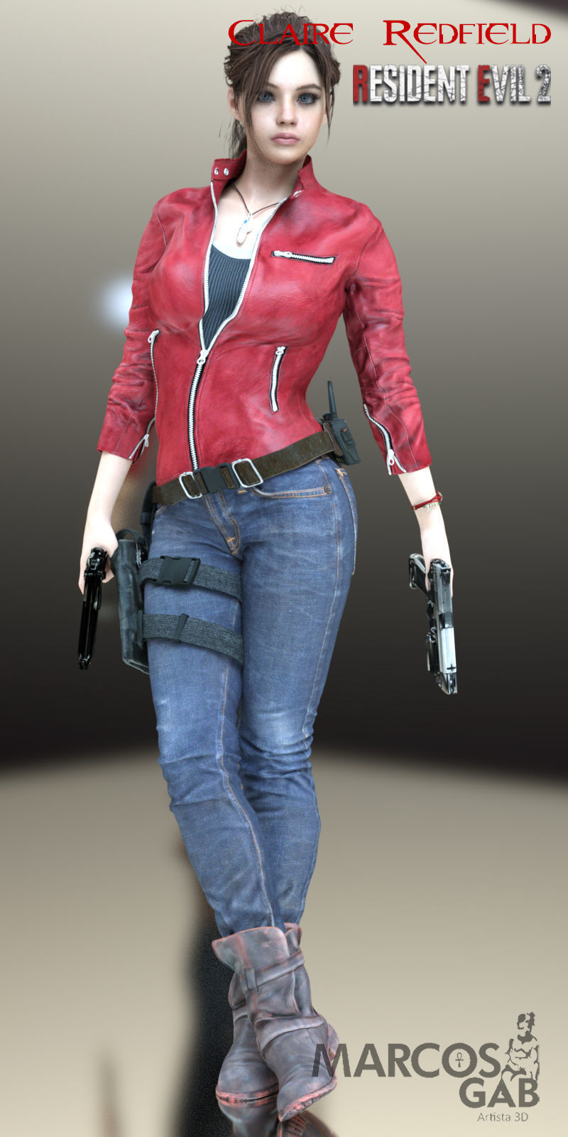 RE2R Claire Redfield for Genesis 8 Female 3D model_3