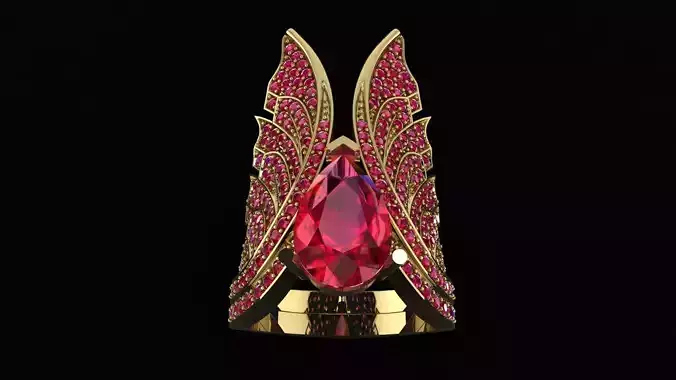 wing rings pear 12x8