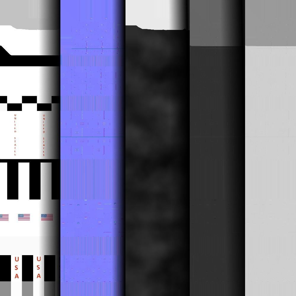 Saturn V rocket Low-poly 3D model_14