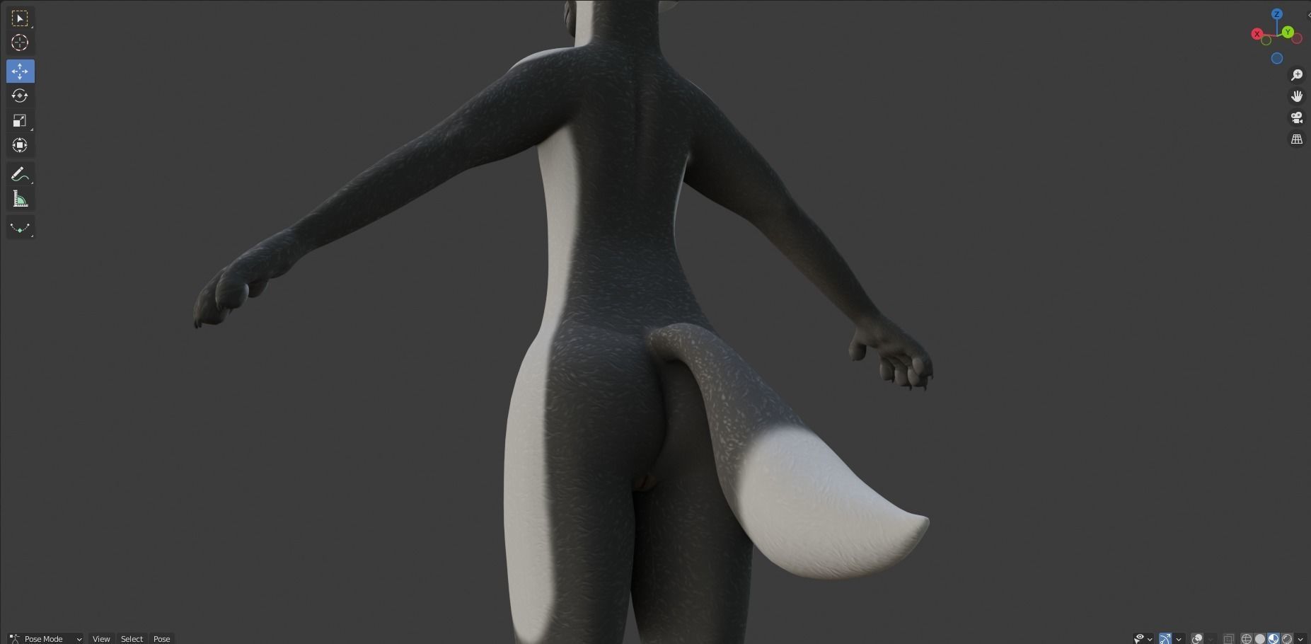 Chloe Anthro Fox 3D model_46