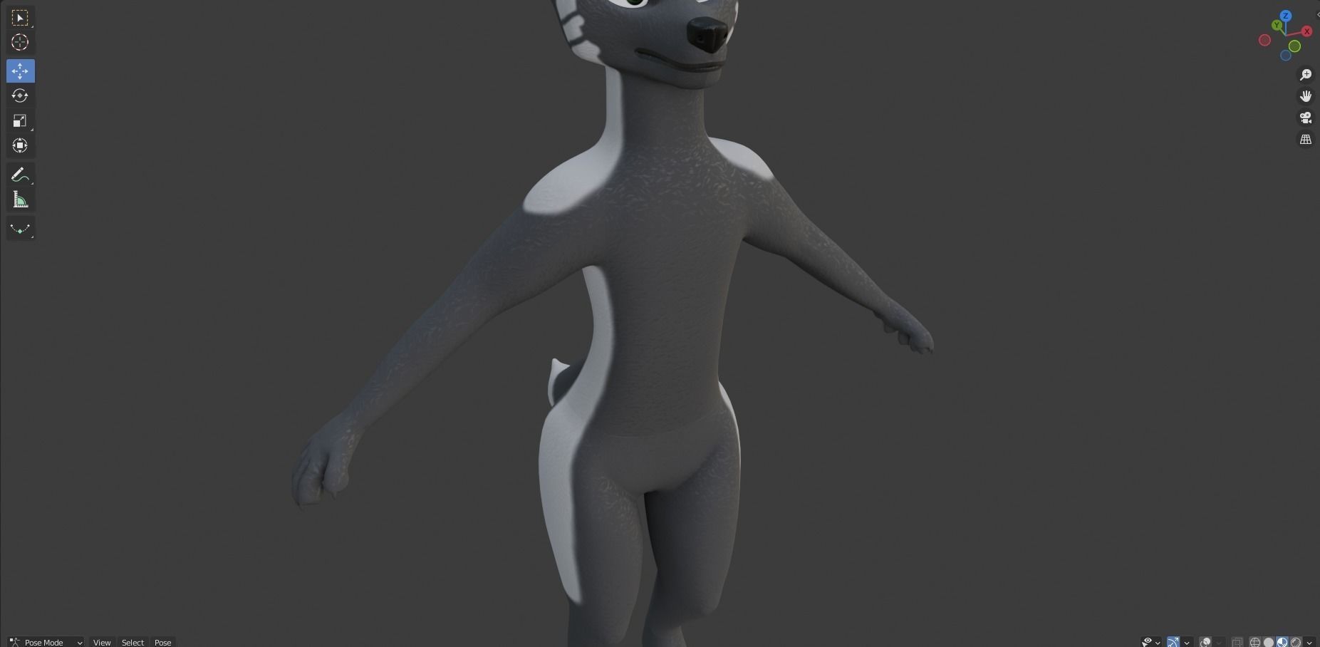Chloe Anthro Fox 3D model_45