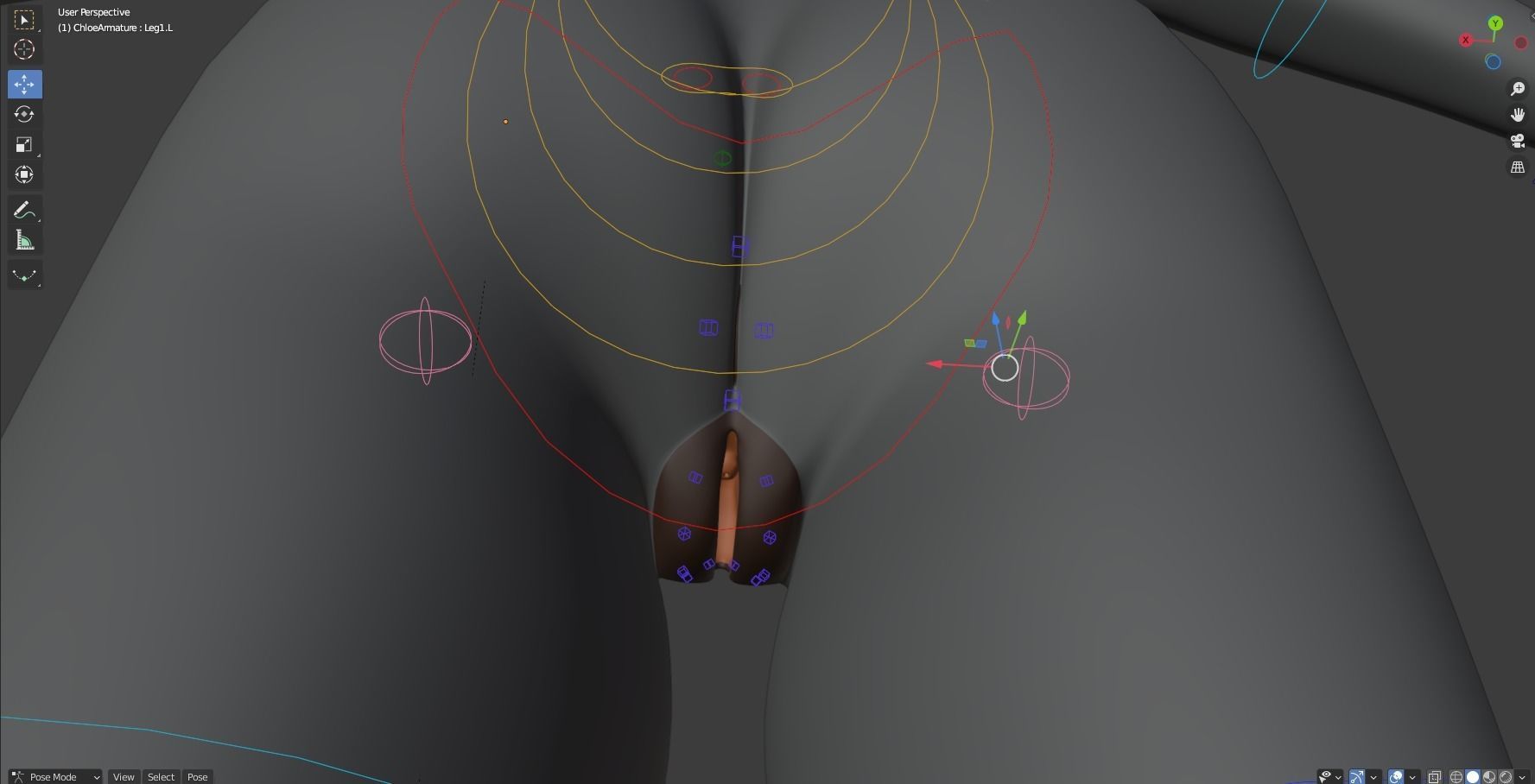 Chloe Anthro Fox 3D model_40