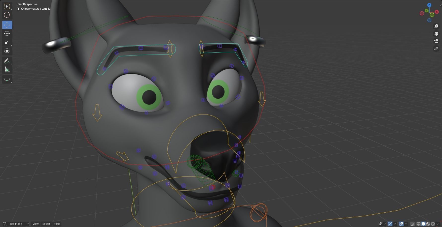 Chloe Anthro Fox 3D model_42