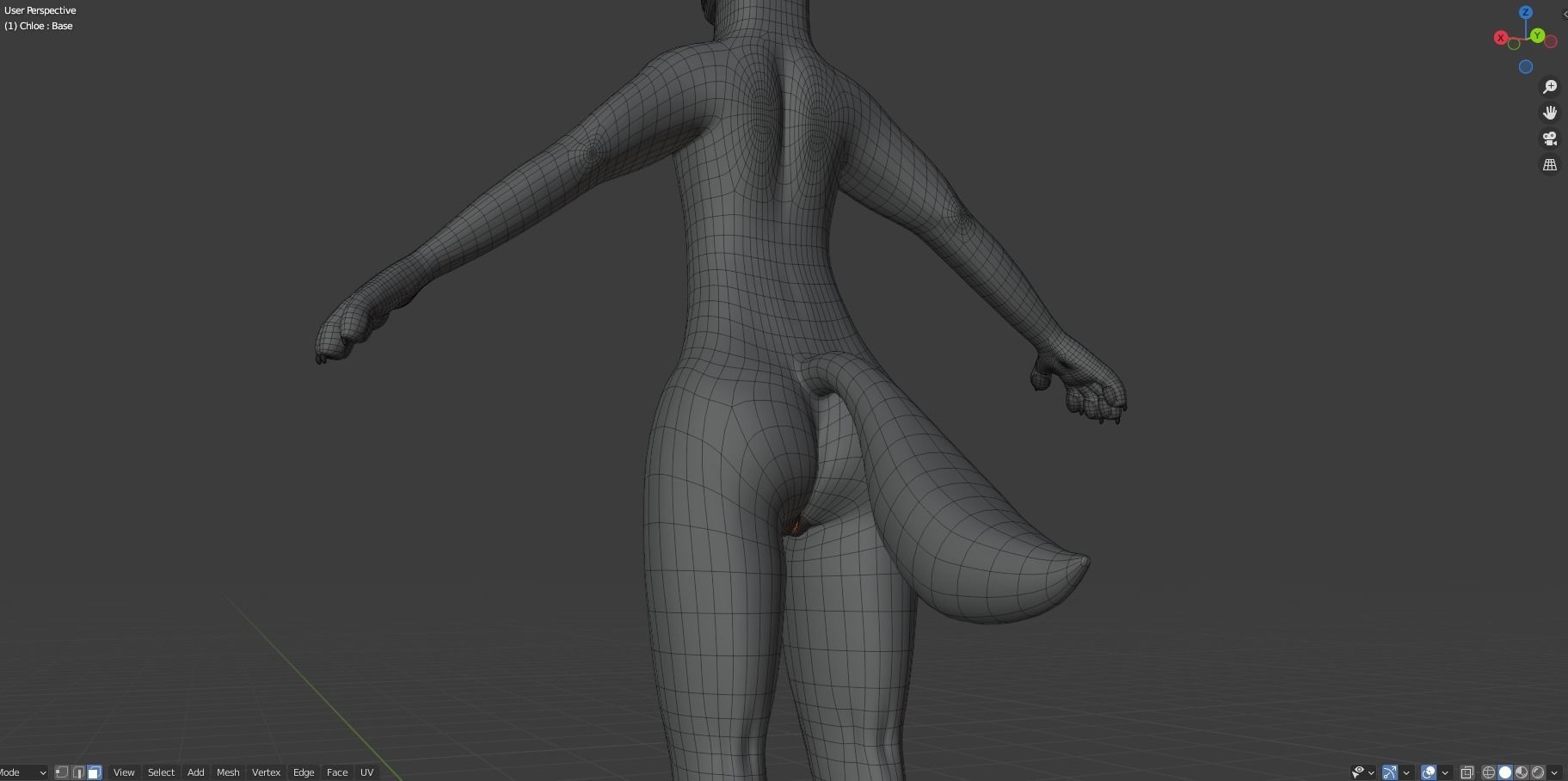 Chloe Anthro Fox 3D model_60