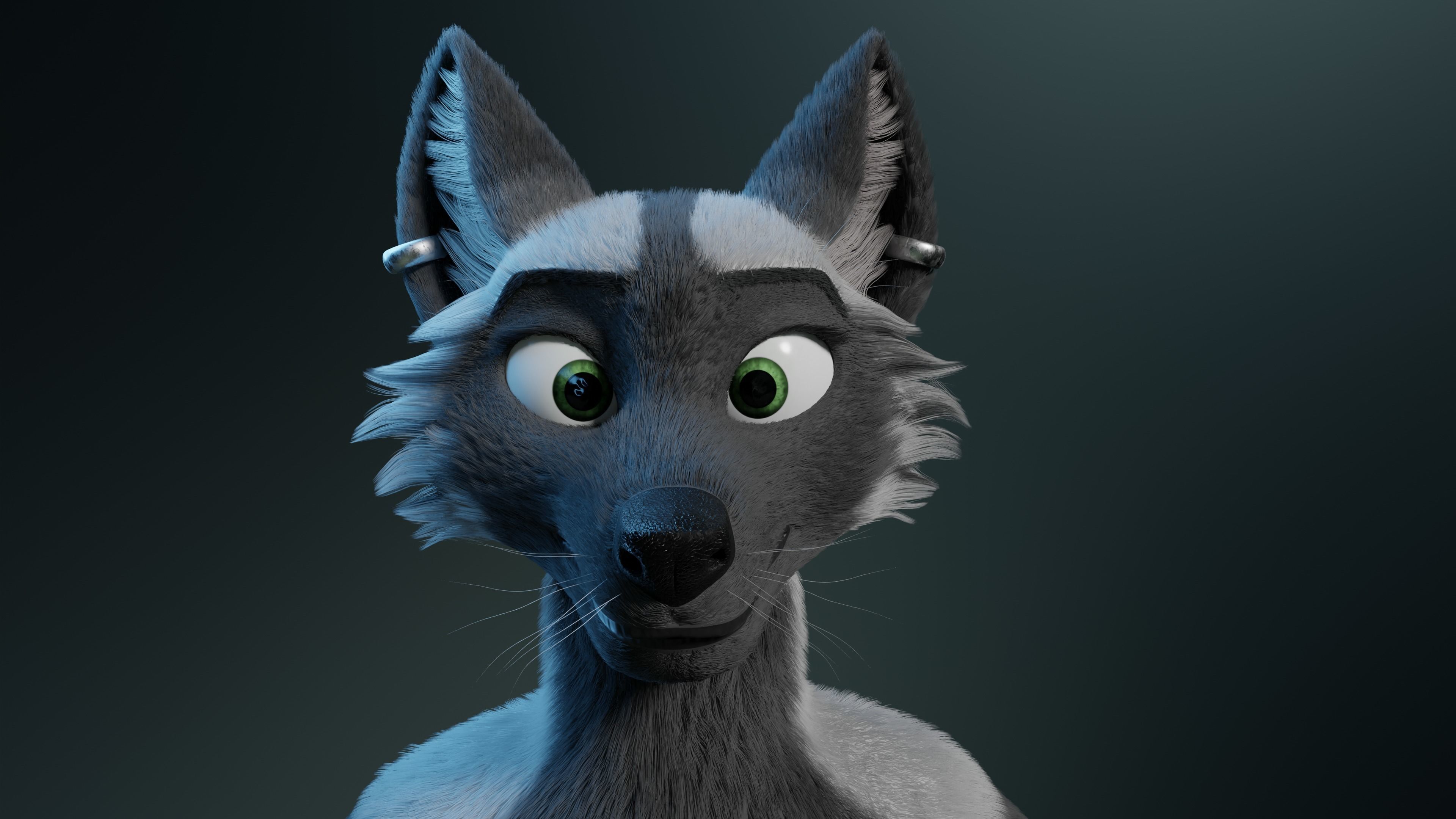 Chloe Anthro Fox 3D model_3