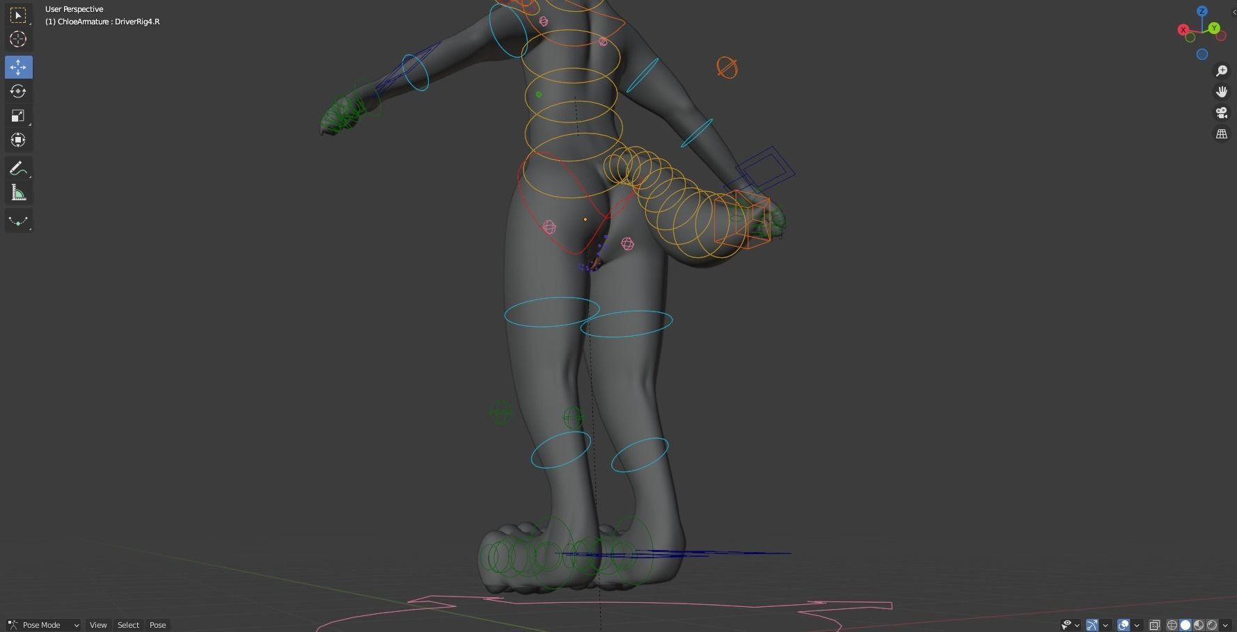 Chloe Anthro Fox 3D model_38