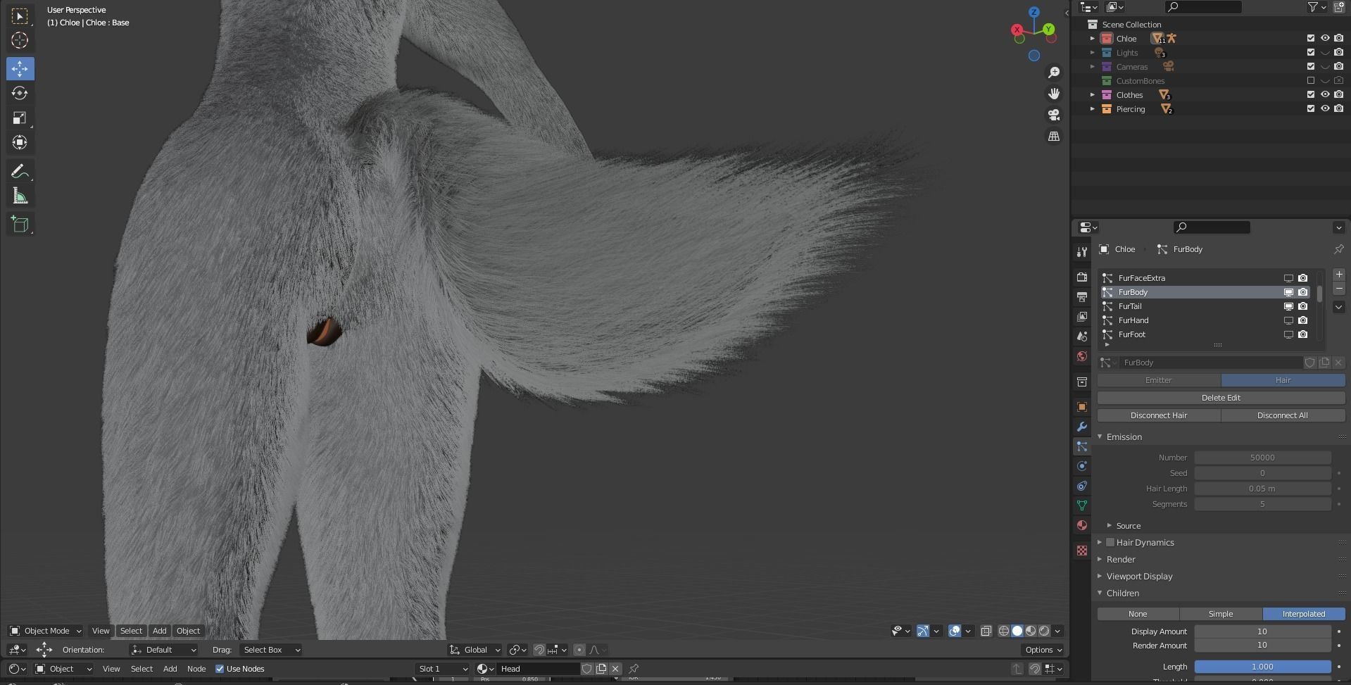 Chloe Anthro Fox 3D model_90