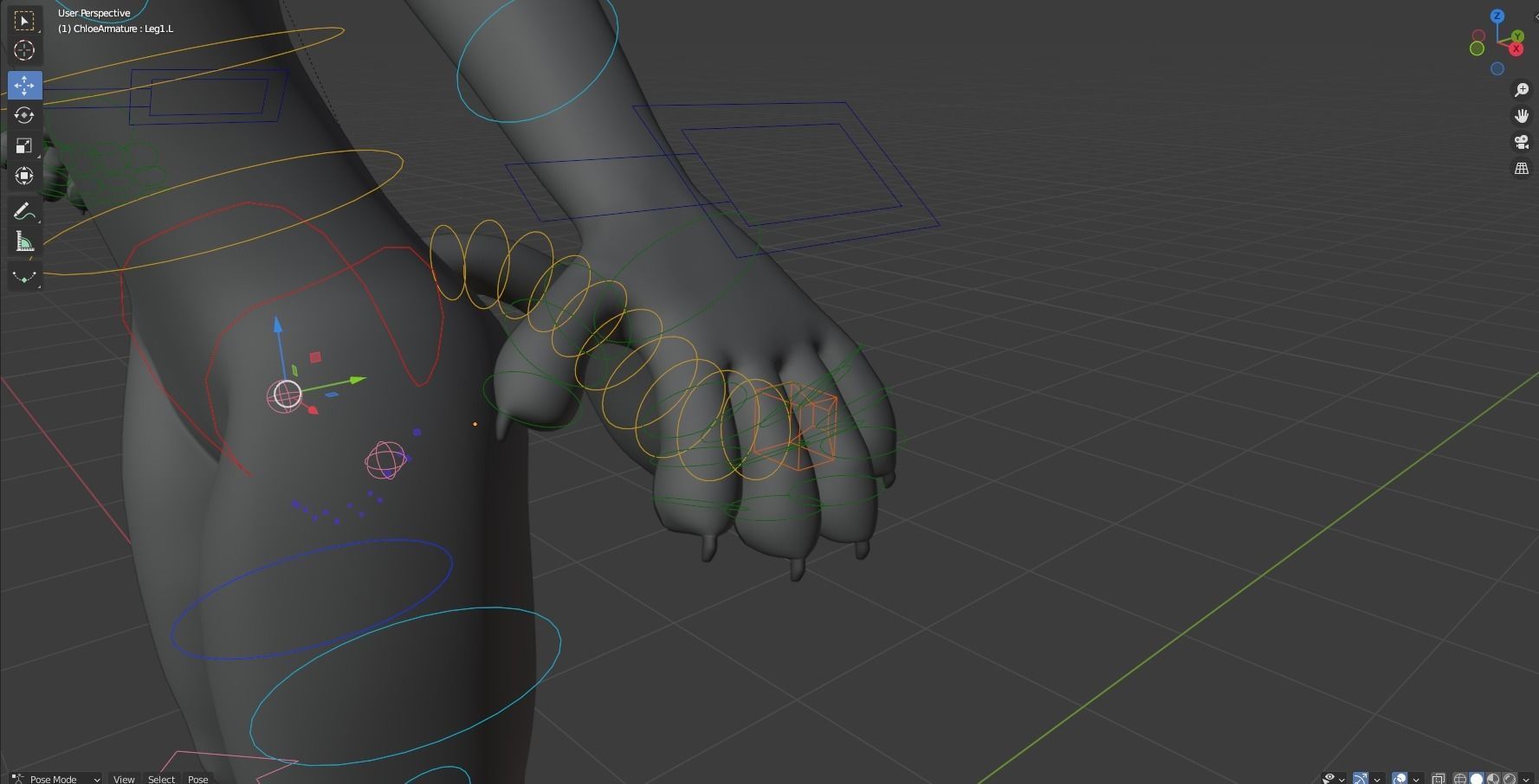 Chloe Anthro Fox 3D model_39