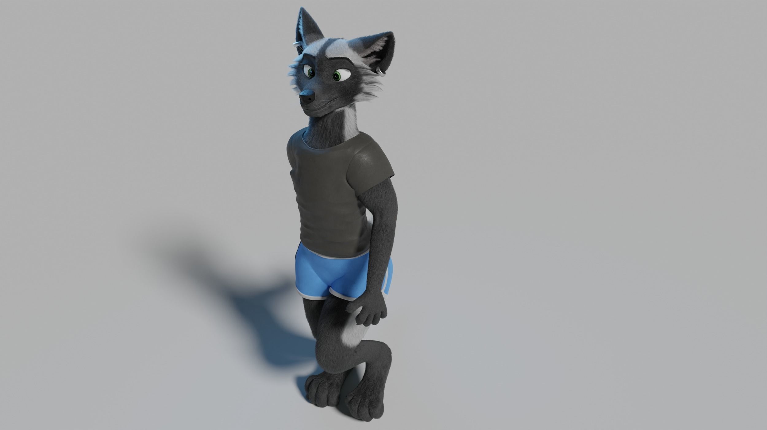 Chloe Anthro Fox 3D model_30