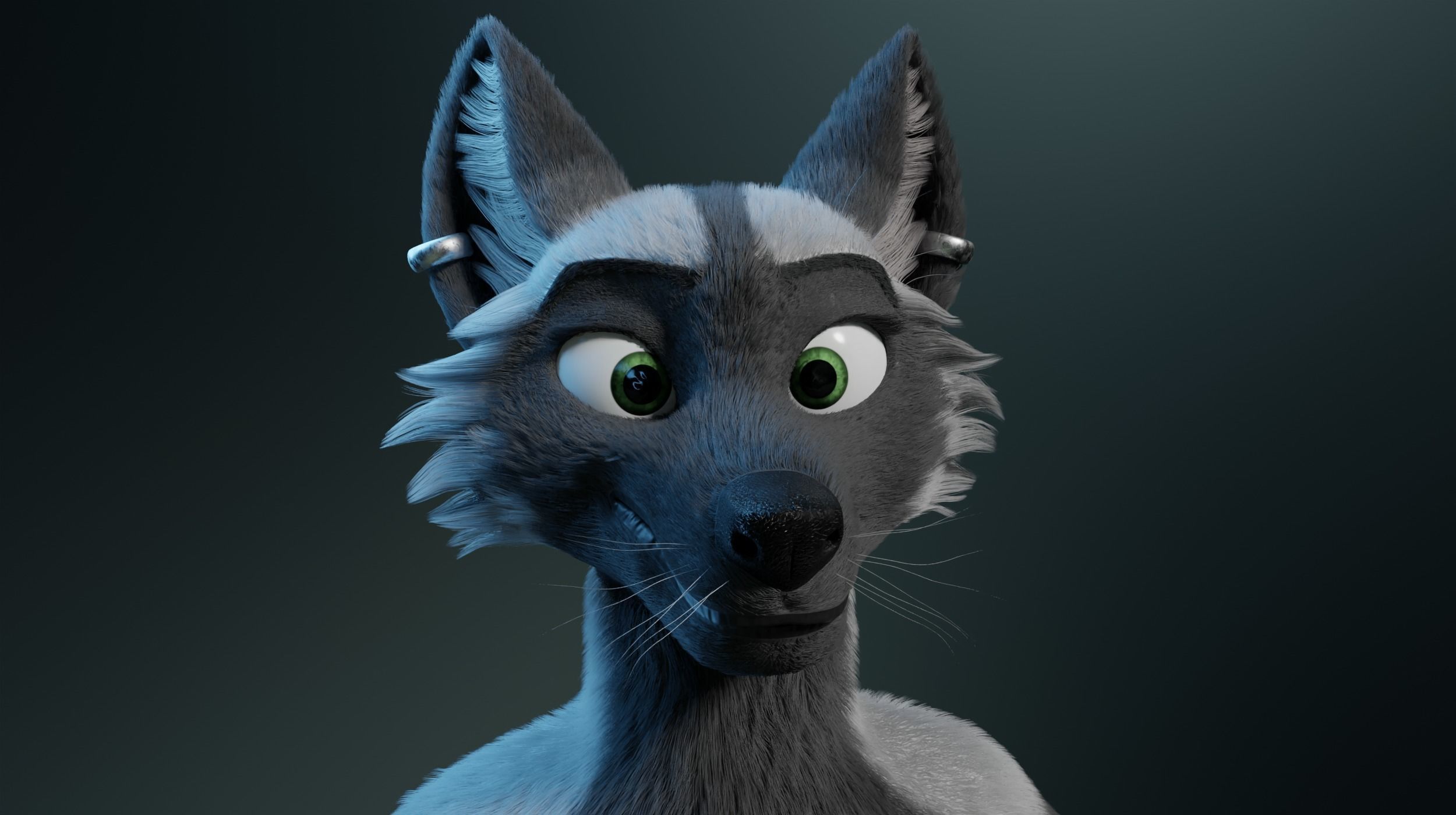 Chloe Anthro Fox 3D model_36