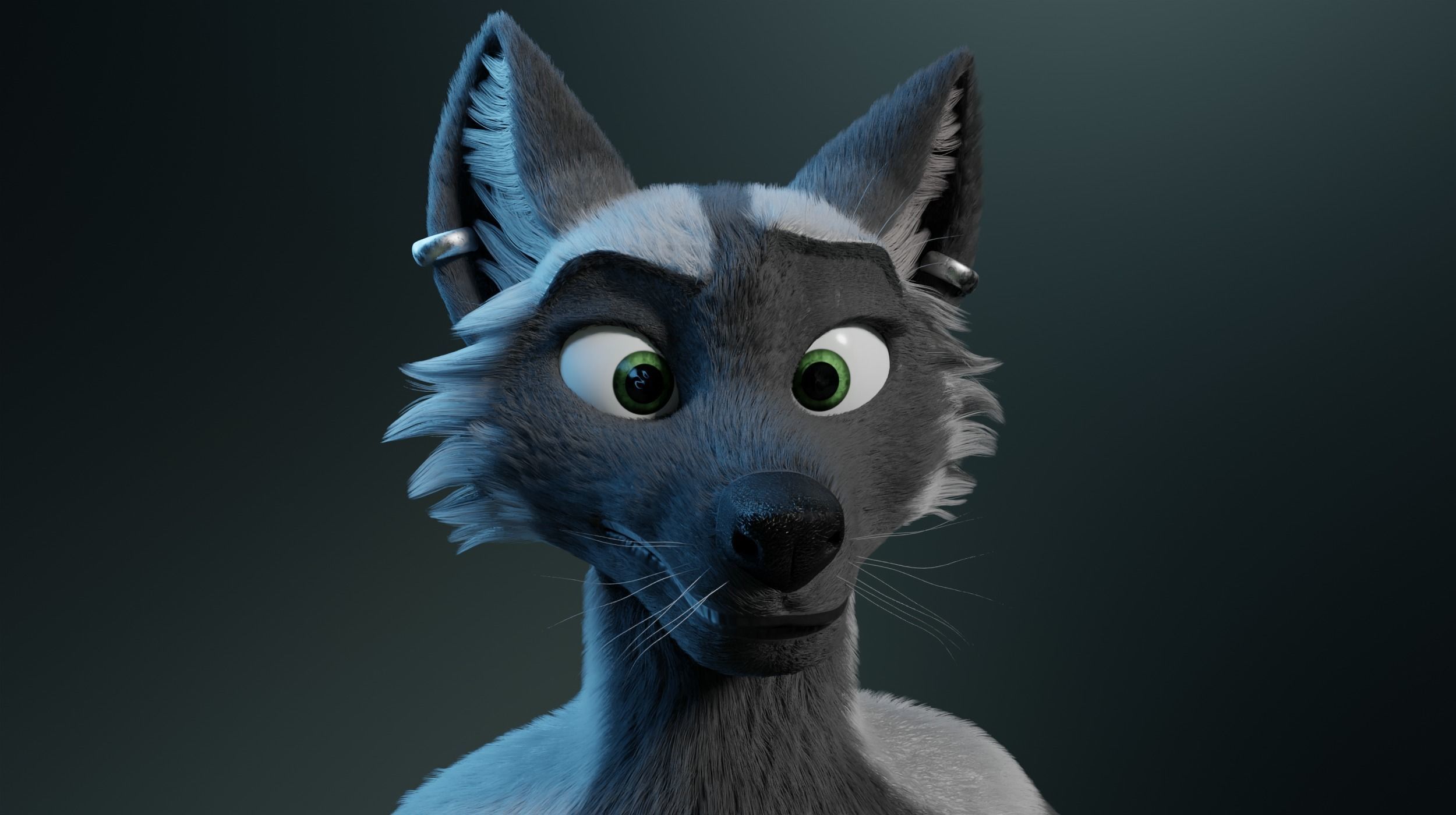 Chloe Anthro Fox 3D model_32