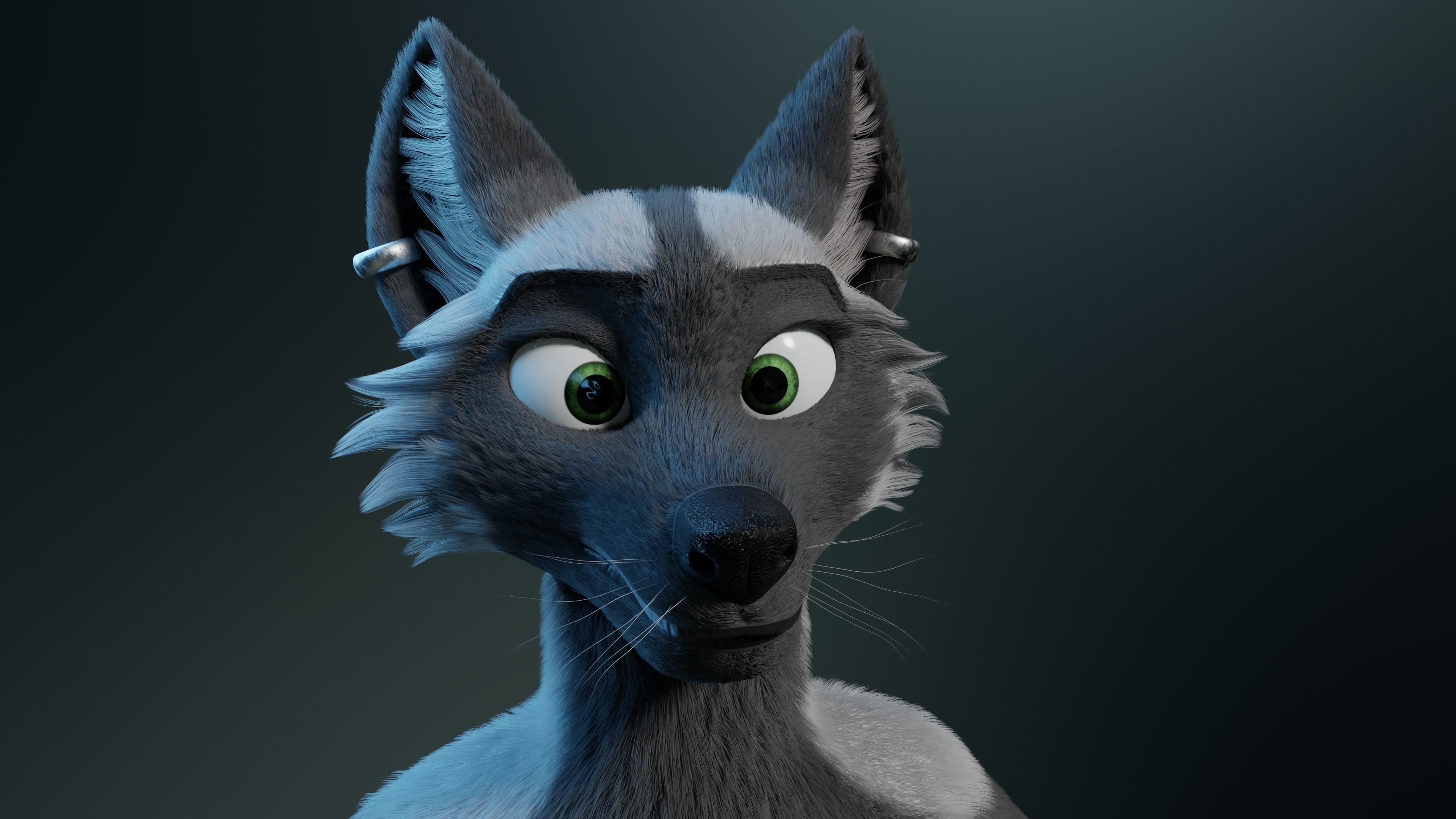 Chloe Anthro Fox 3D model_2