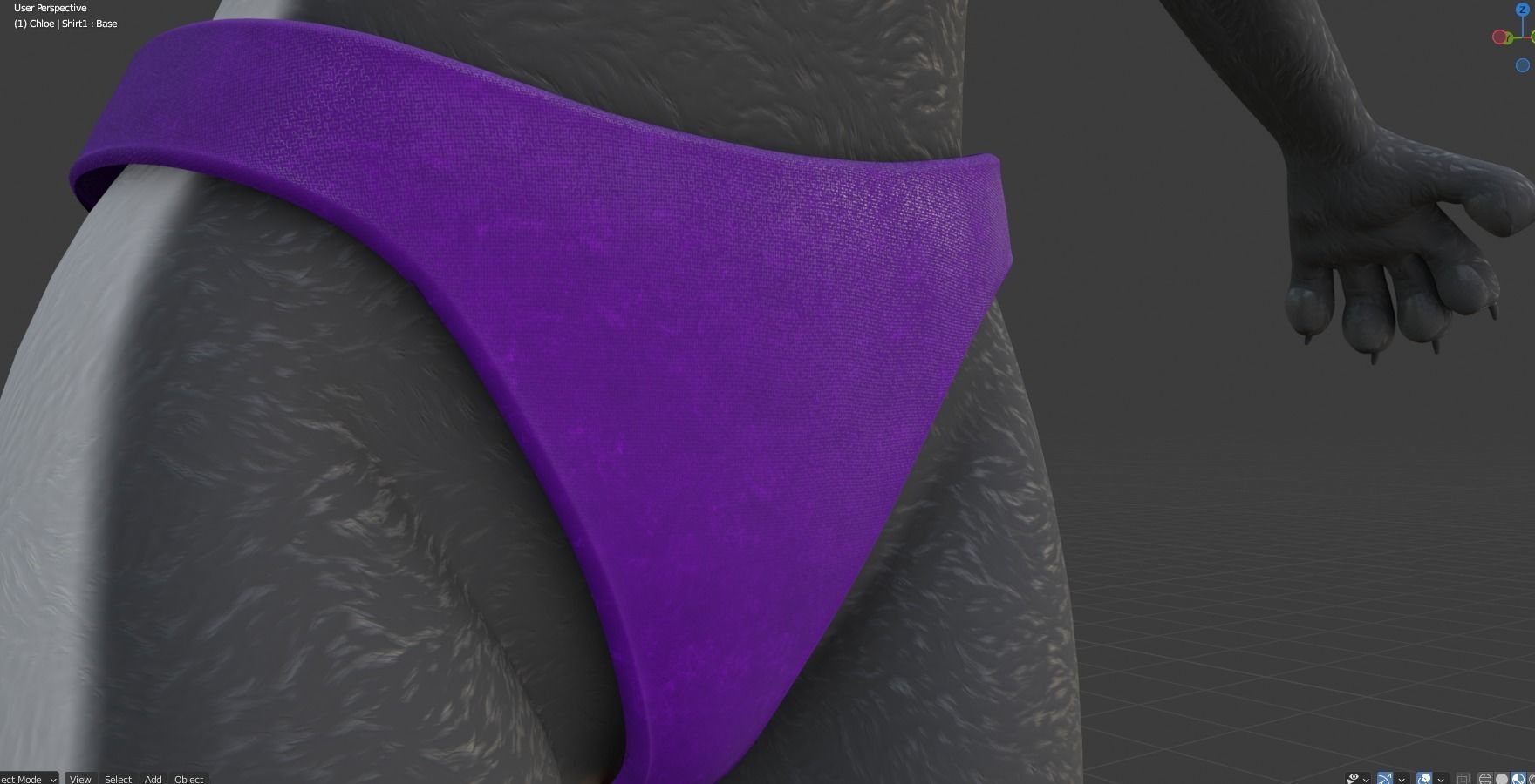 Chloe Anthro Fox 3D model_74