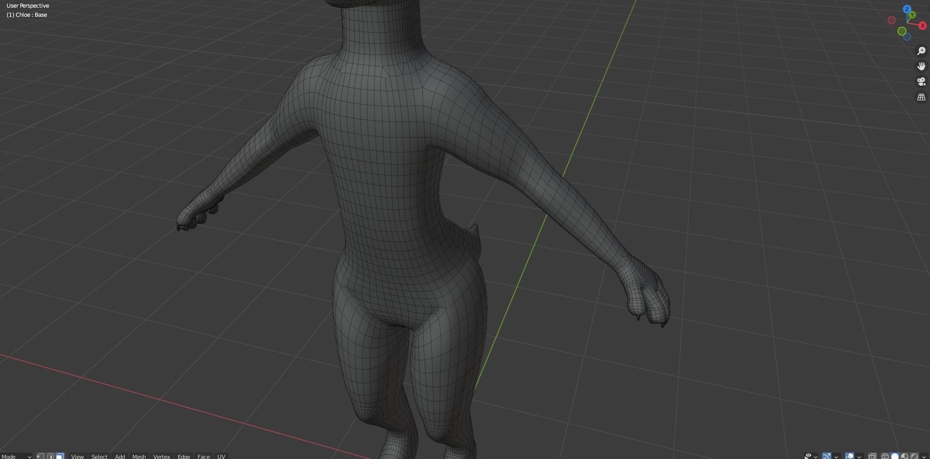 Chloe Anthro Fox 3D model_55