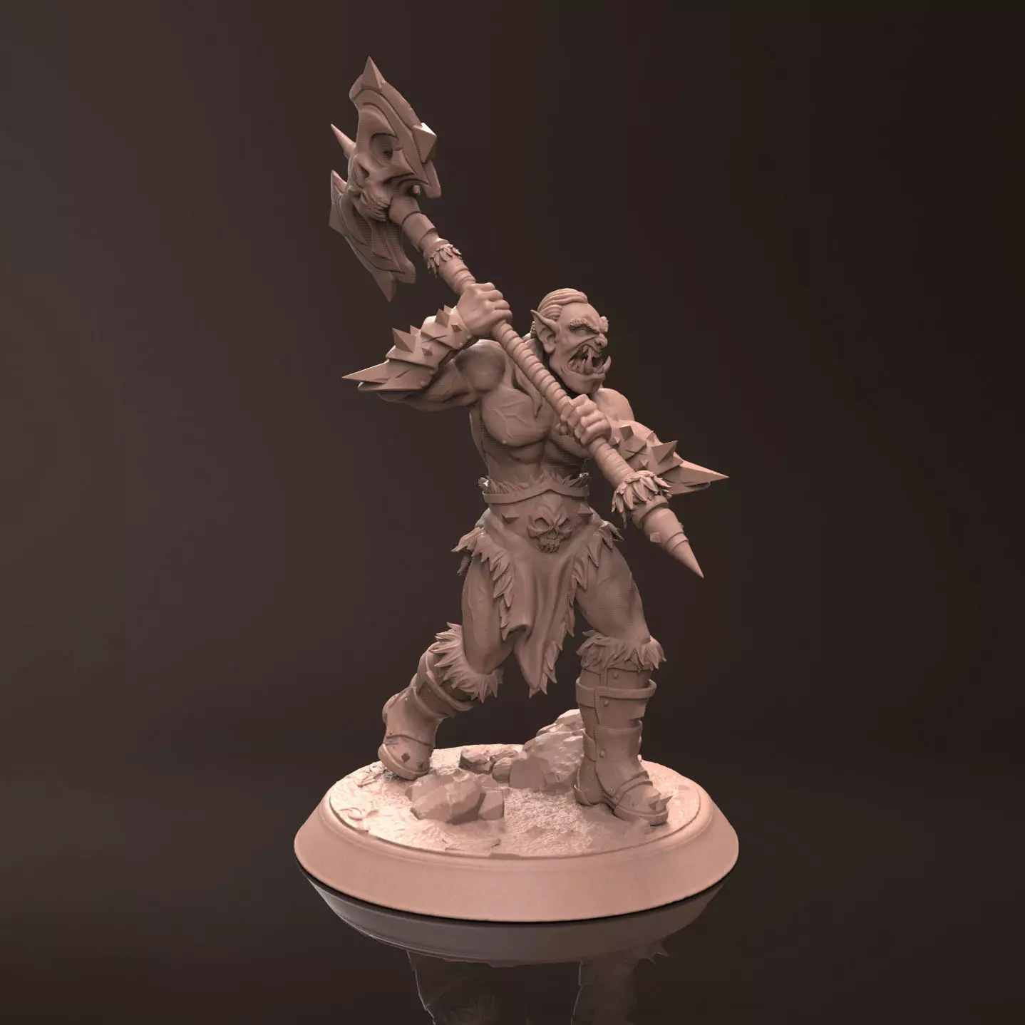 Orc Kultrum - Miniature 3D Print Model 3D print model
