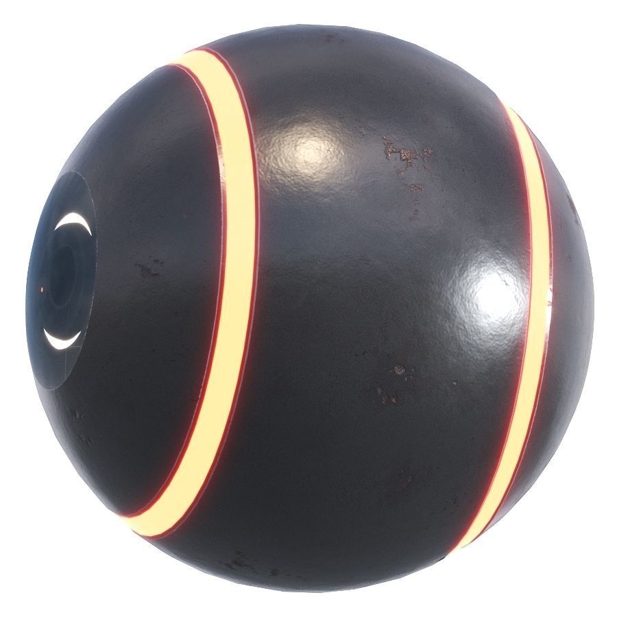 Sci-Fi Drone camera Low-poly 3D model_1