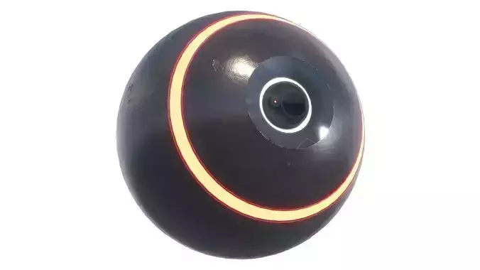 Sci-Fi Drone camera Low-poly 3D model