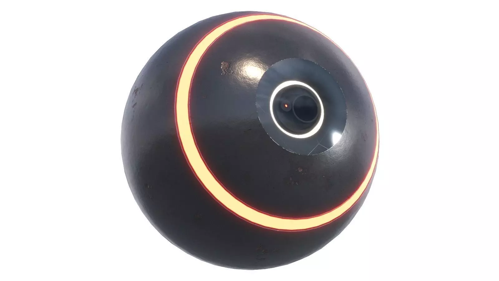 Sci-Fi Drone camera Low-poly 3D model_0