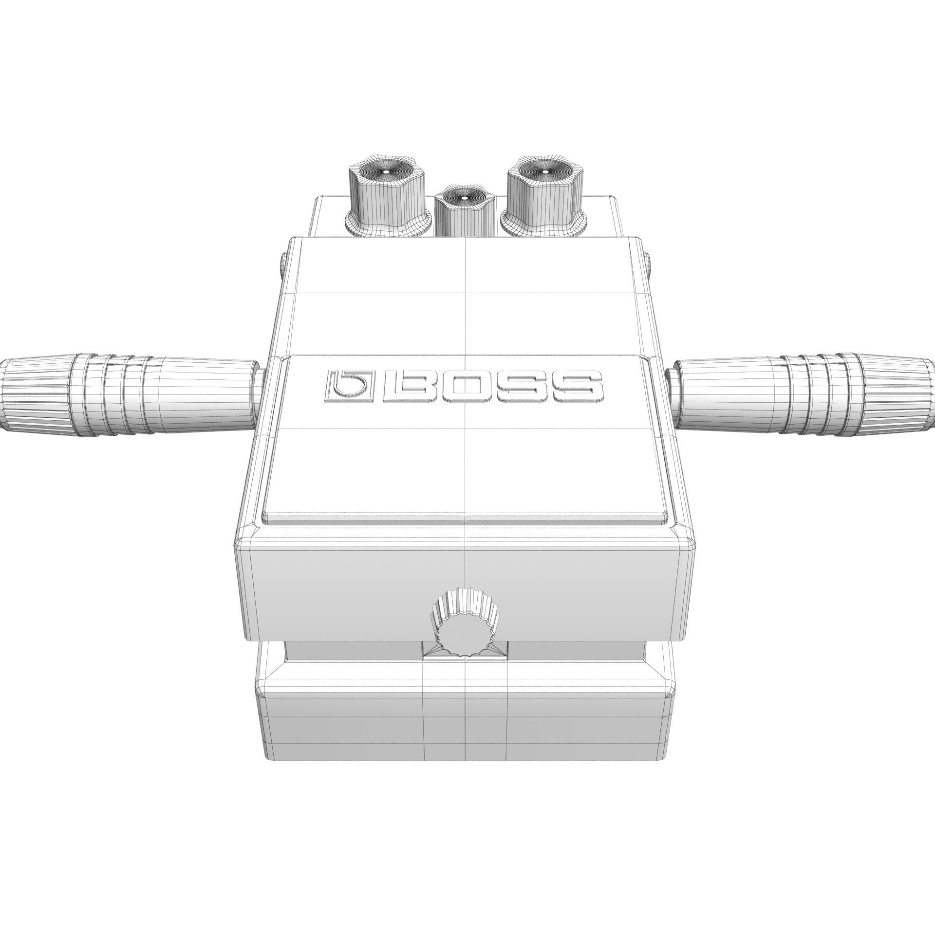 Boss Distortion DS-1 Guitar Effect Pedal 3D model_16