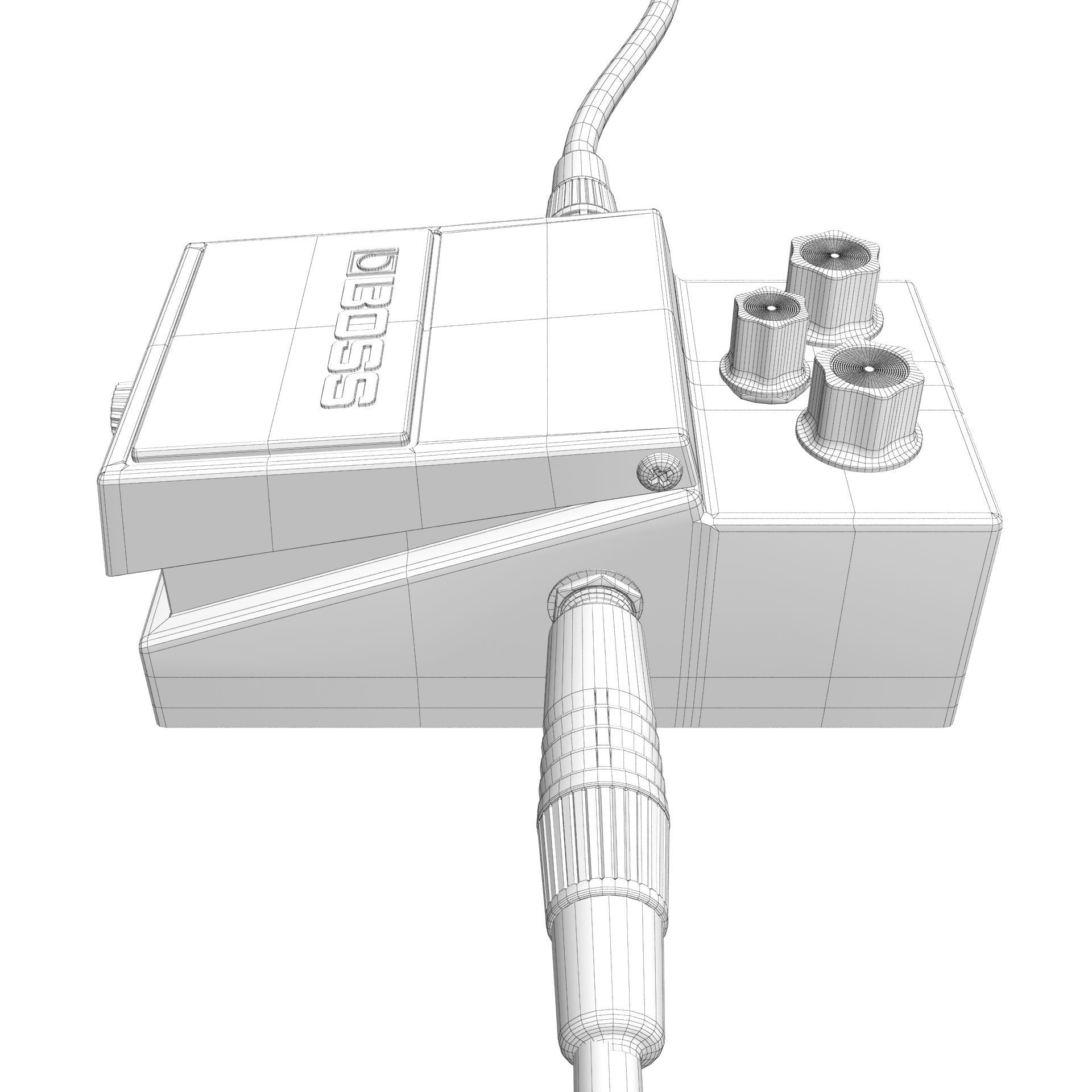 Boss Distortion DS-1 Guitar Effect Pedal 3D model_13