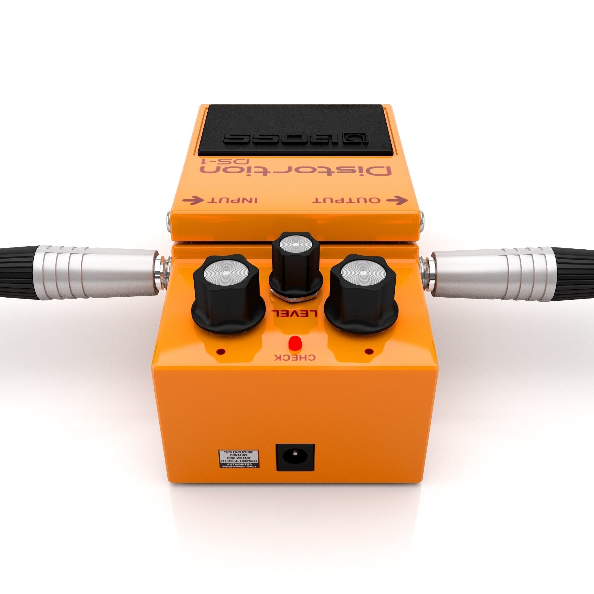 Boss Distortion DS-1 Guitar Effect Pedal 3D model_4