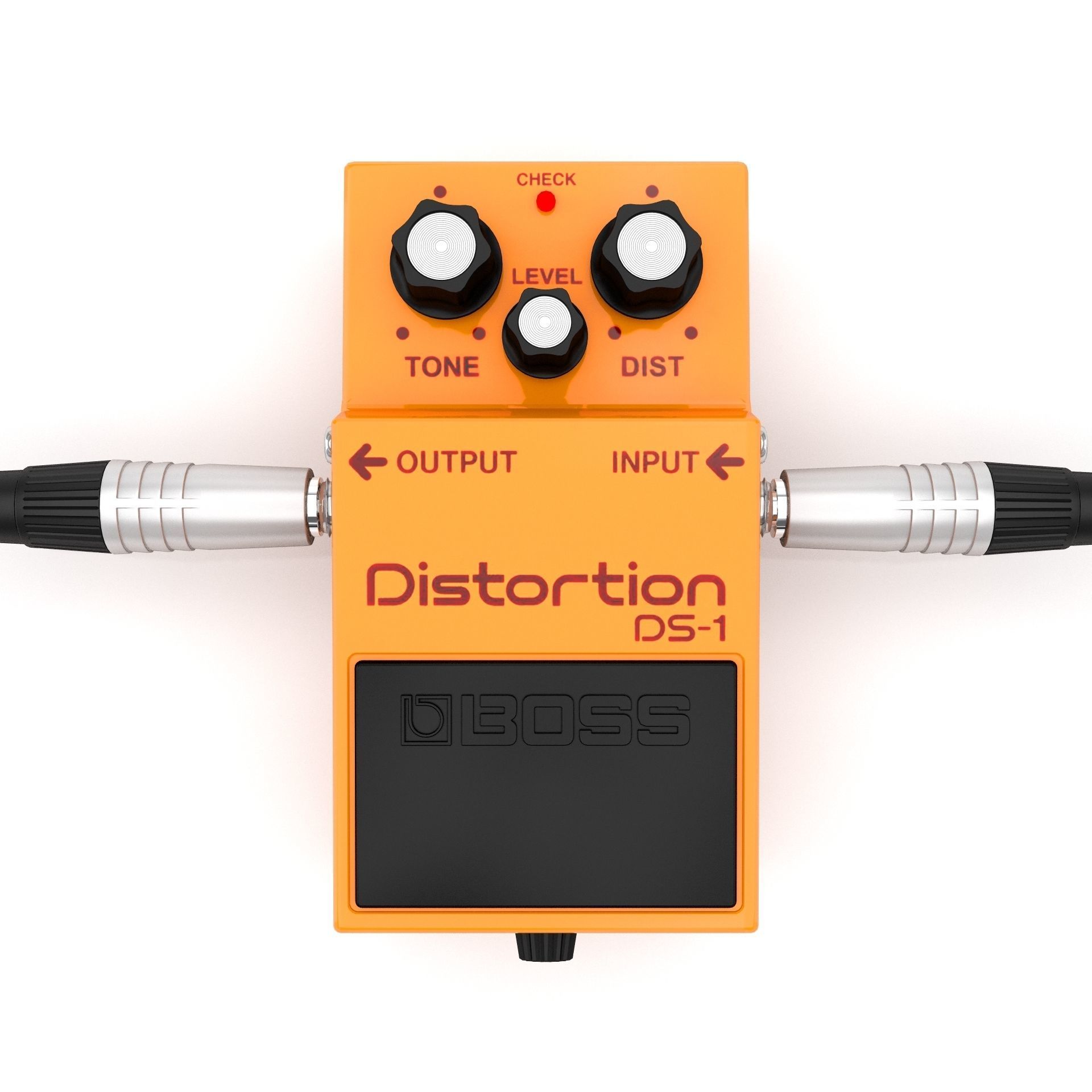 Boss Distortion DS-1 Guitar Effect Pedal 3D model_6