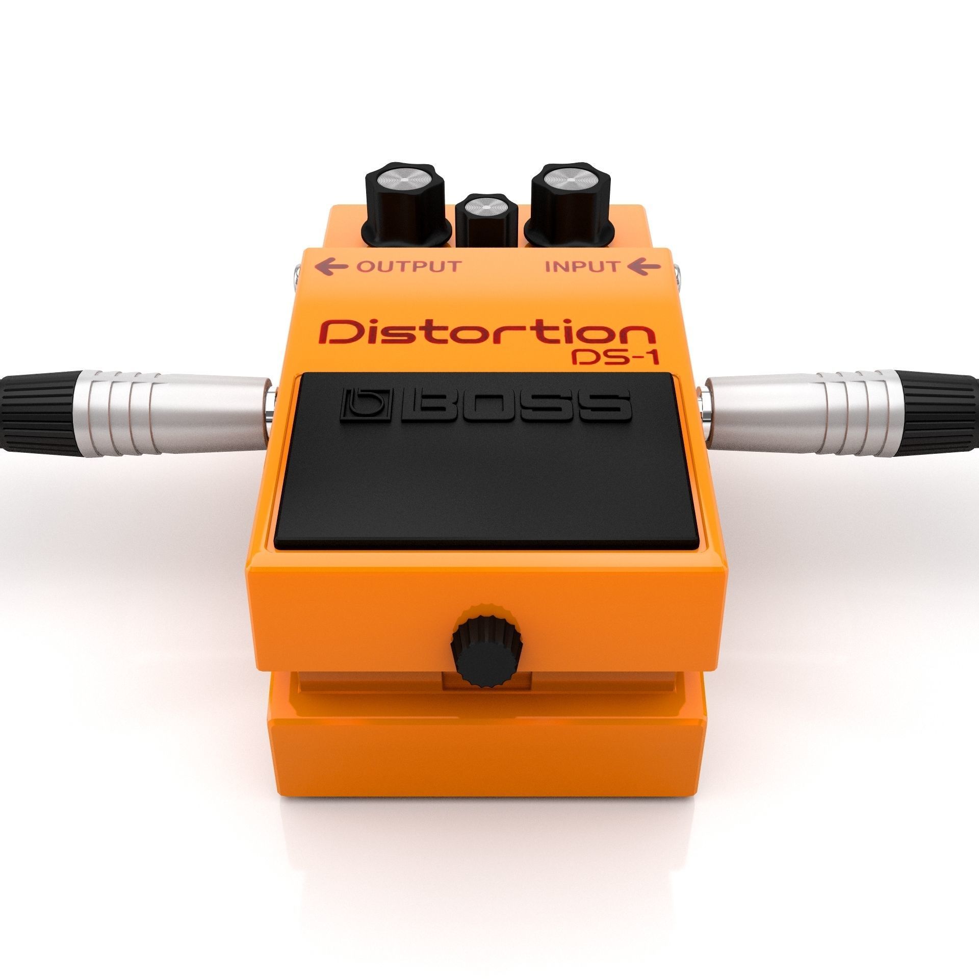 Boss Distortion DS-1 Guitar Effect Pedal 3D model_5