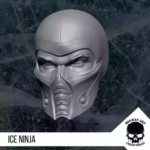 The Ice Ninja Head for 6 inch action figures 3D print model