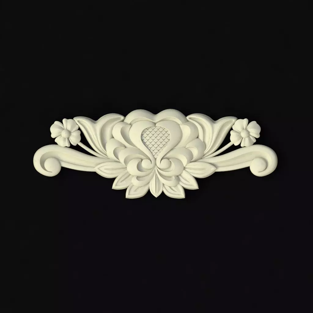 dekor floral ornament 3D model_0