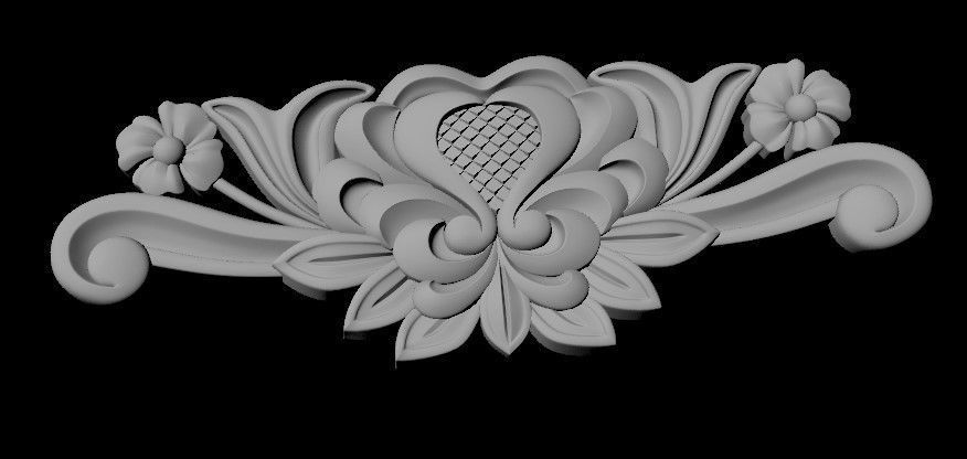dekor floral ornament 3D model_1