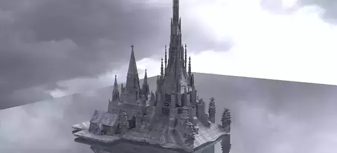 Dark Fantasy Art Deco medieval 3D 3D model