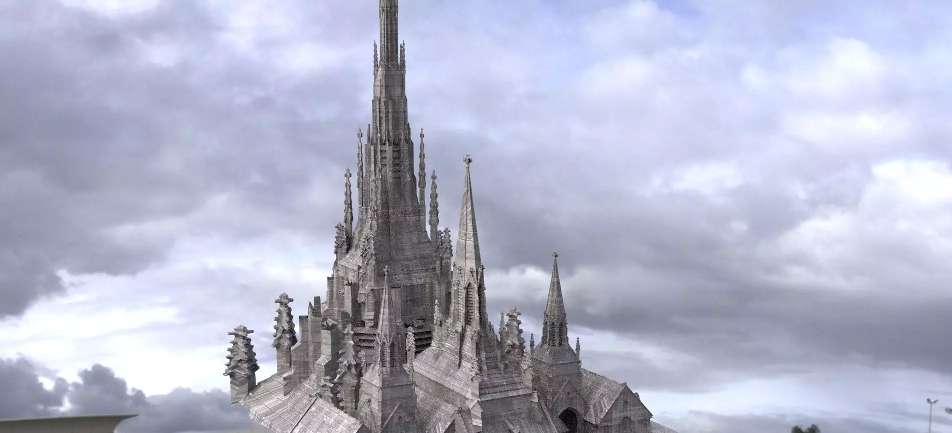 Dark Fantasy Art Deco  medieval 2 3D 3D model_0