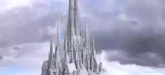 Dark Fantasy Gothic medieval towers 3D
