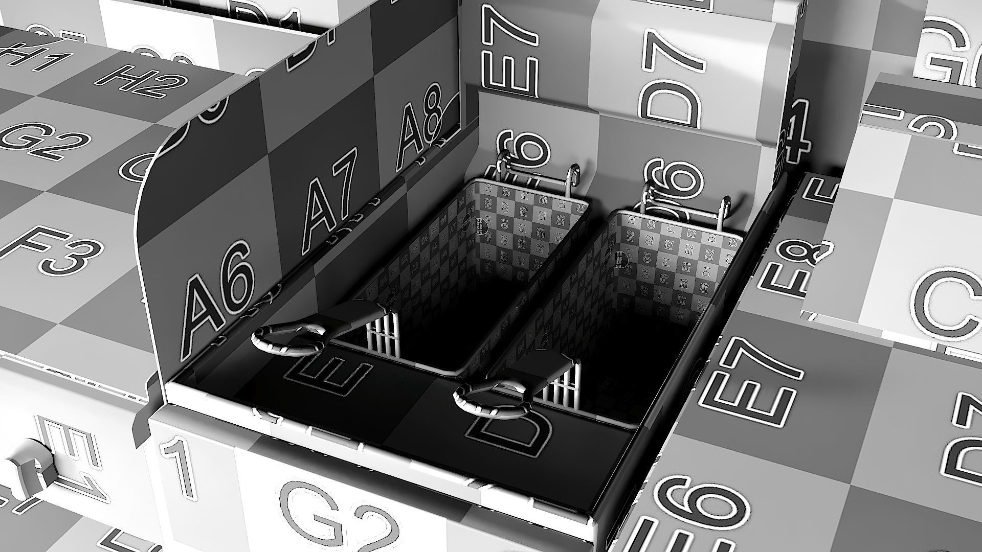Food truck step van Low-poly 3D model_36