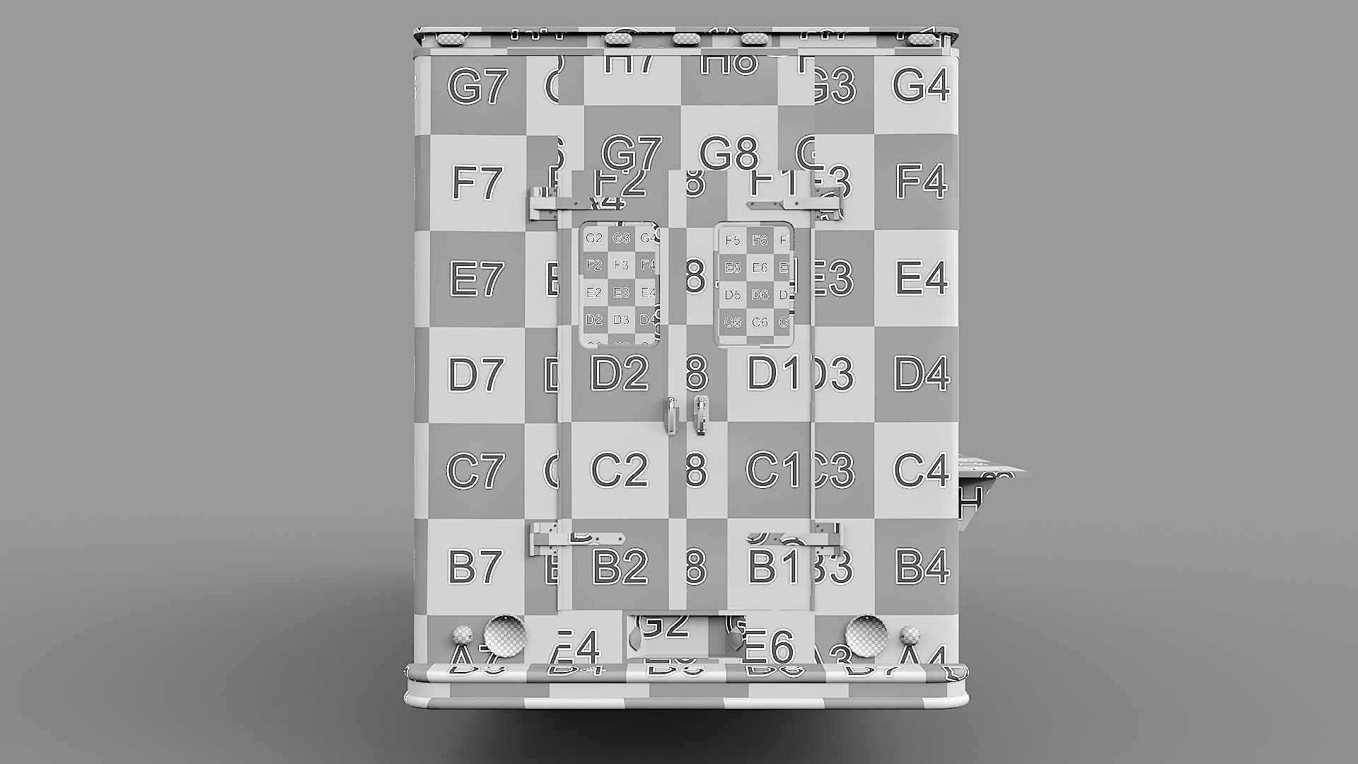 Food truck step van Low-poly 3D model_33