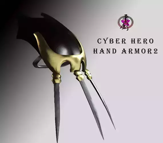 Cyber Hero - Claw02 Low-poly 3D model