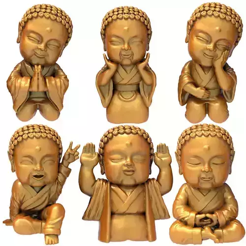 Budda Sculpture 3D STL Model 0