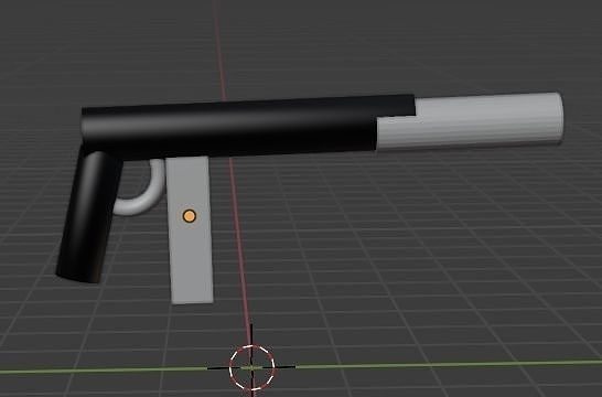 Low quality SMG Free 3D model