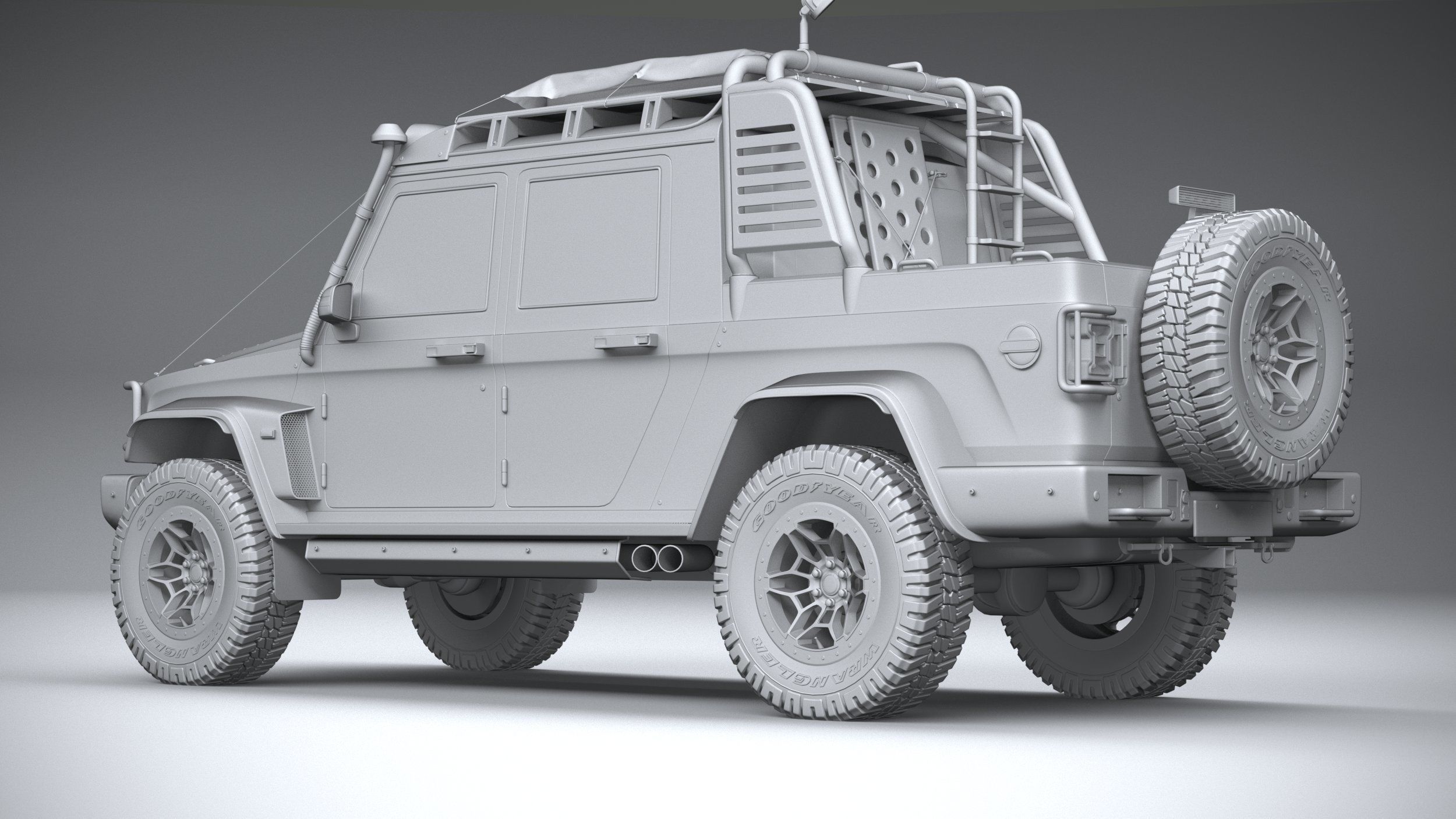 Generic Offroad Adventure Car 2022 3D model_21
