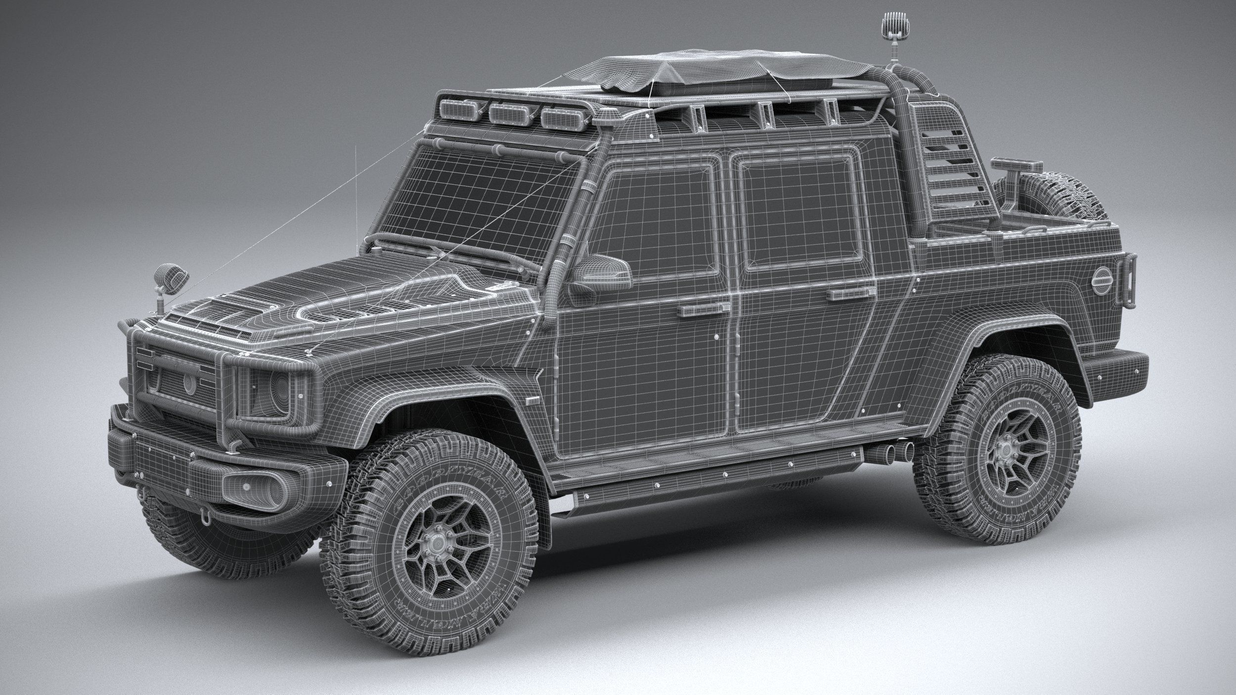 Generic Offroad Adventure Car 2022 3D model_26