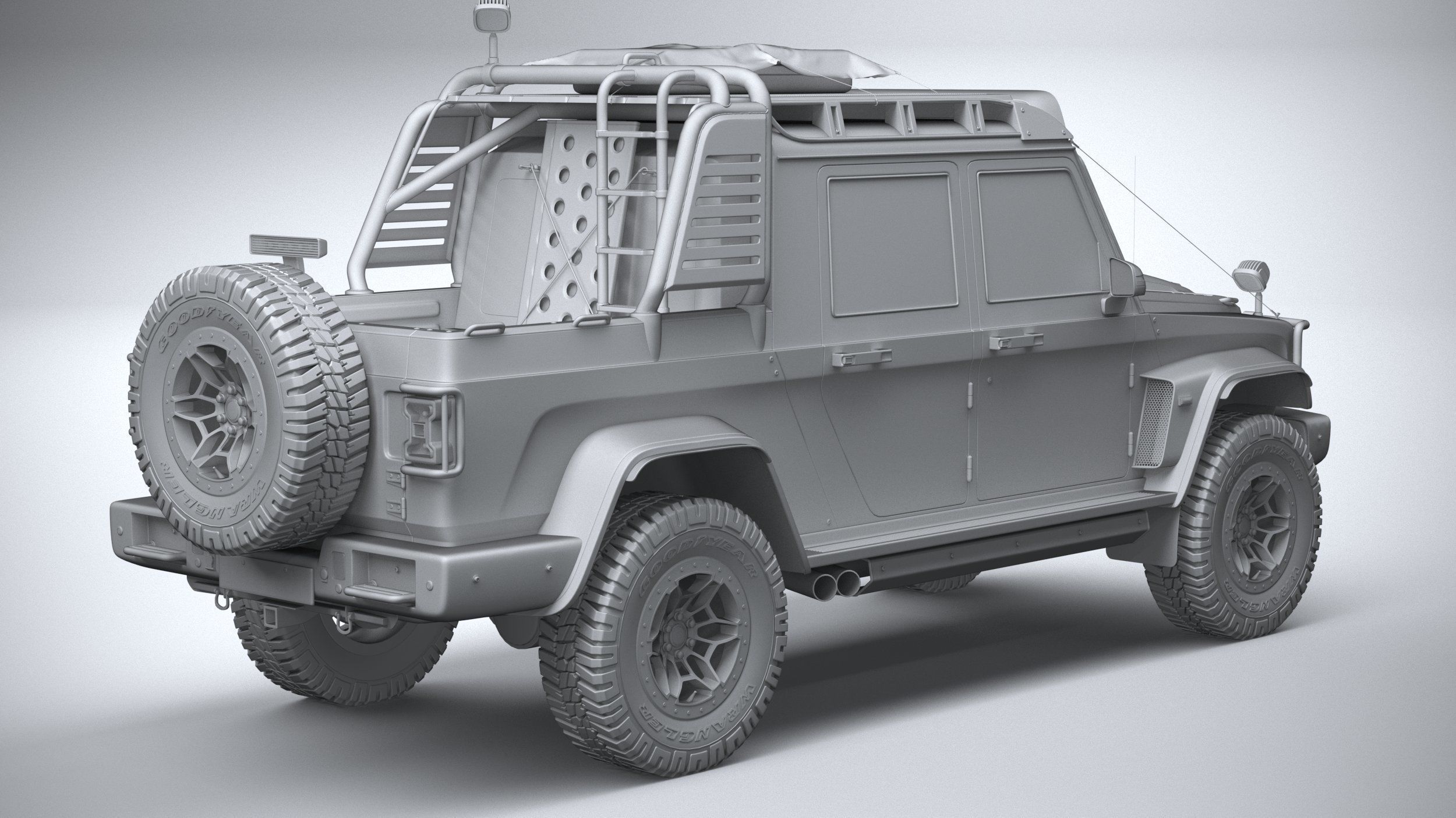 Generic Offroad Adventure Car 2022 3D model_25