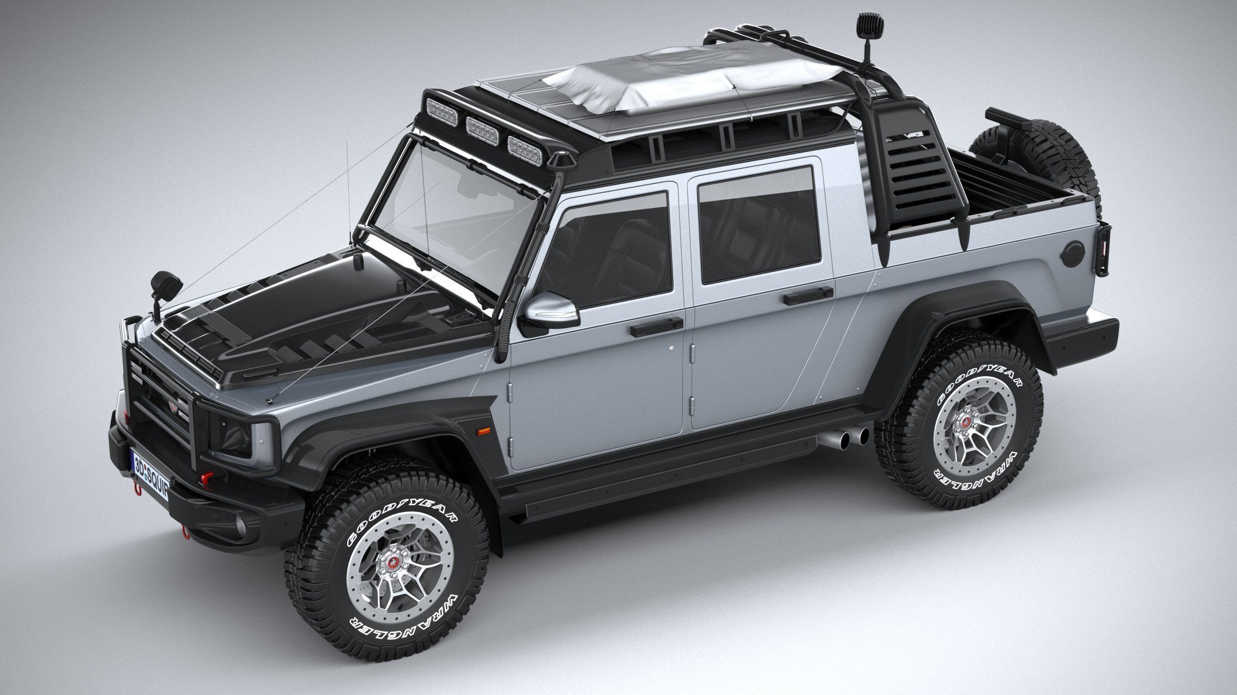 Generic Offroad Adventure Car 2022 3D model_7