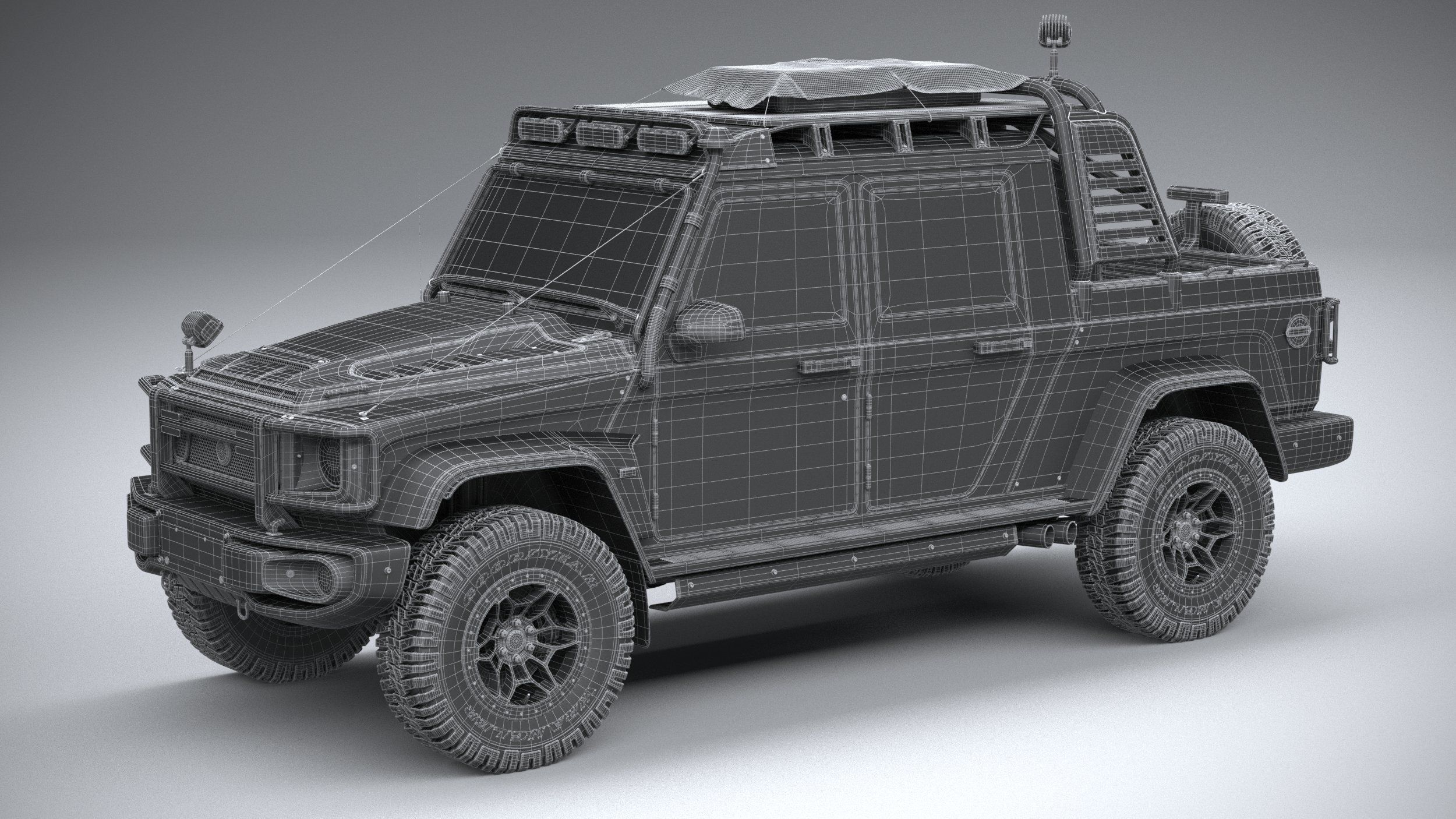 Generic Offroad Adventure Car 2022 3D model_28